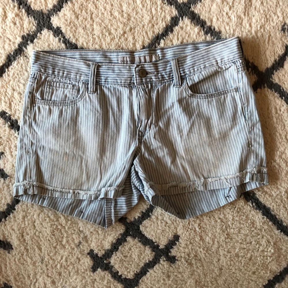Old Navy Stripe Denim Shorts